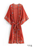 Kimono bohemio chic Delirium para mujer - Vestido rojo
